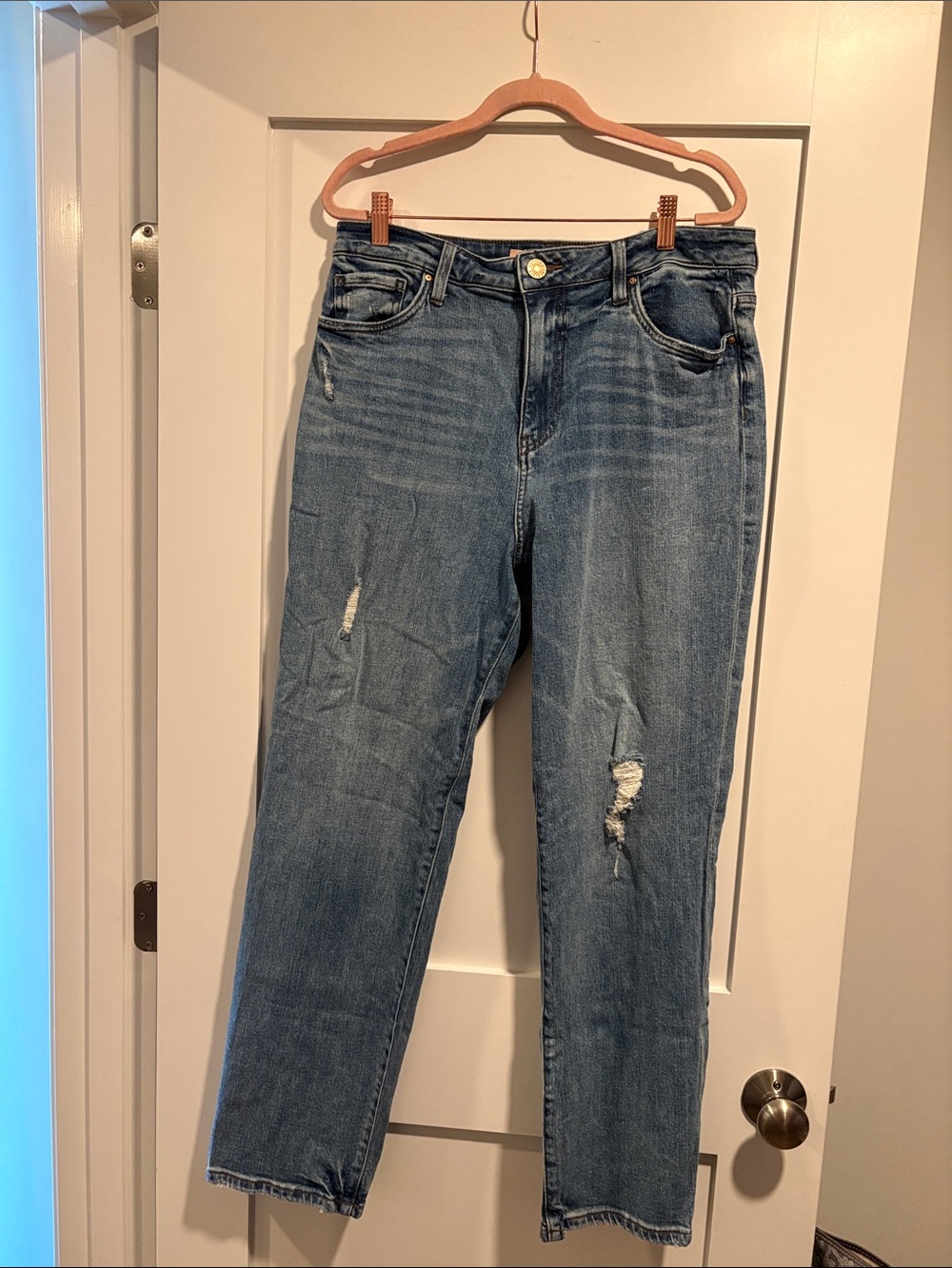 KUT from the Kloth Christine Straight Leg High Rise Jeans